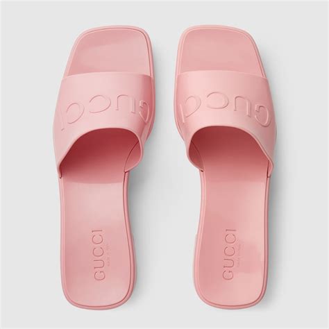 pink gucci slide heels|original Gucci slides.